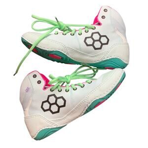 Rudis Wrestling Shoes White Pink Mint Green Women’s 10 Men’s 8.5 EU41 Mat